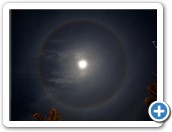 “When there’s a ring around the moon, rain or snow is coming soon!” There isn’t snow in Malaysia, so the rain is there to come. It did, the day immediately after this phenomenon was greeted with torrential rain and strong wind